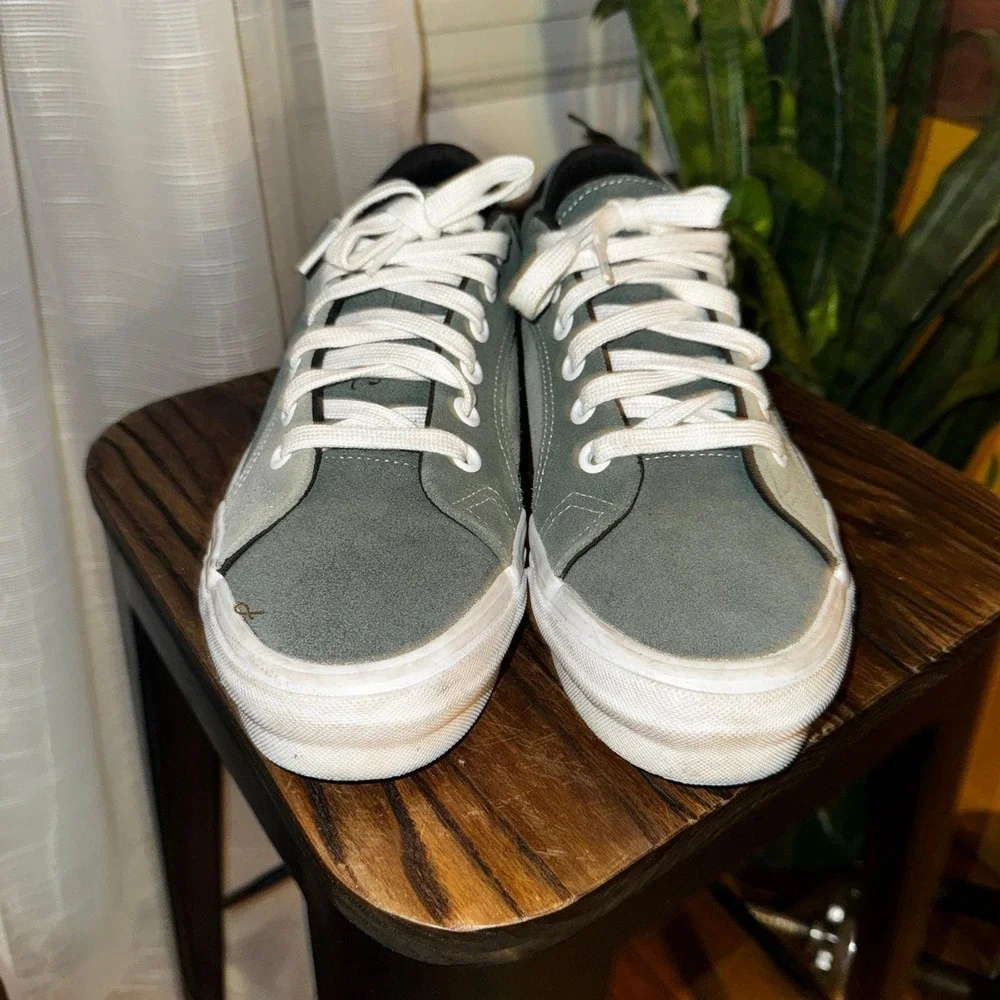 Vans Vault OG Lampin LX Green Suede Men 12 Low Top Skate Shoes